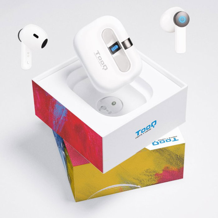 Tooq Bender TQBWH-0031W Auriculares Inalámbricos Blancos Tooq Bender TQBWH-0031W Auriculares Inalámbricos Blancos